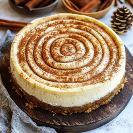 A cake with a swirl of caramel on top.