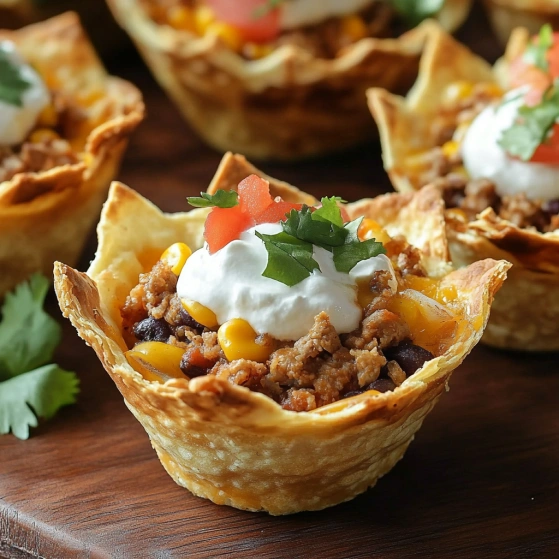 A bowl of chili with a dollop of sour cream on top.