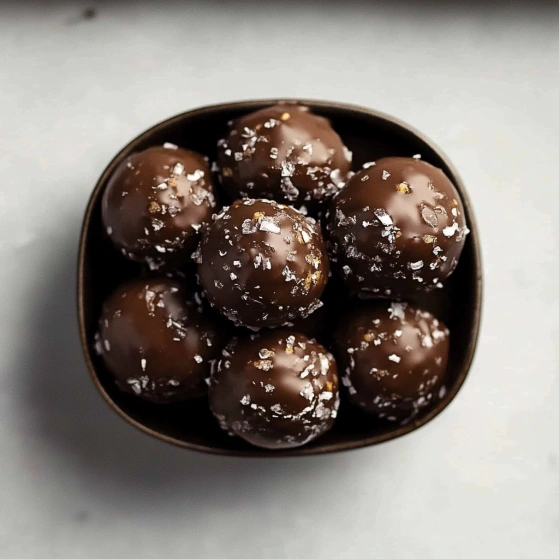 A bowl of chocolate covered raisins.