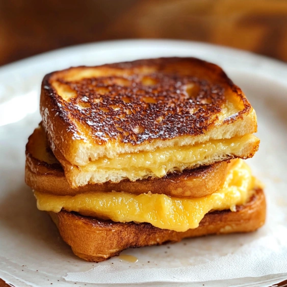 A sandwich on a plate.
