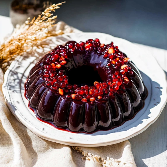 A cake with a hole in the middle.