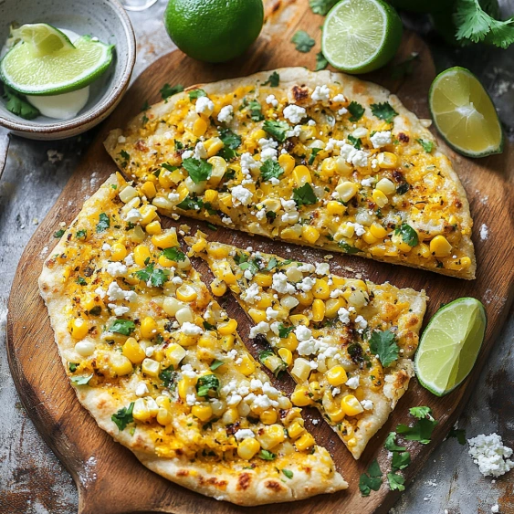 A slice of pizza with corn and cheese.