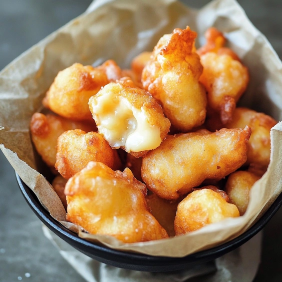 A bowl of cheese sticks.