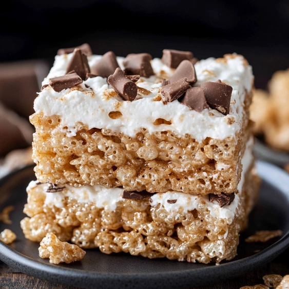 A piece of cake with chocolate chips and white frosting.