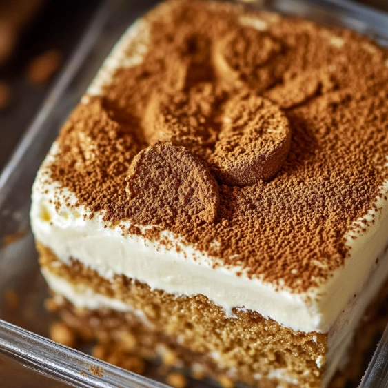 A slice of cake with chocolate sprinkles.