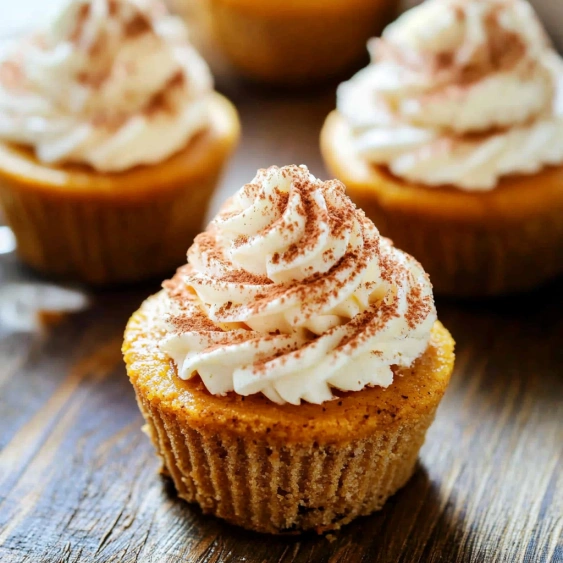 A cupcake with white frosting and cinnamon sprinkles.